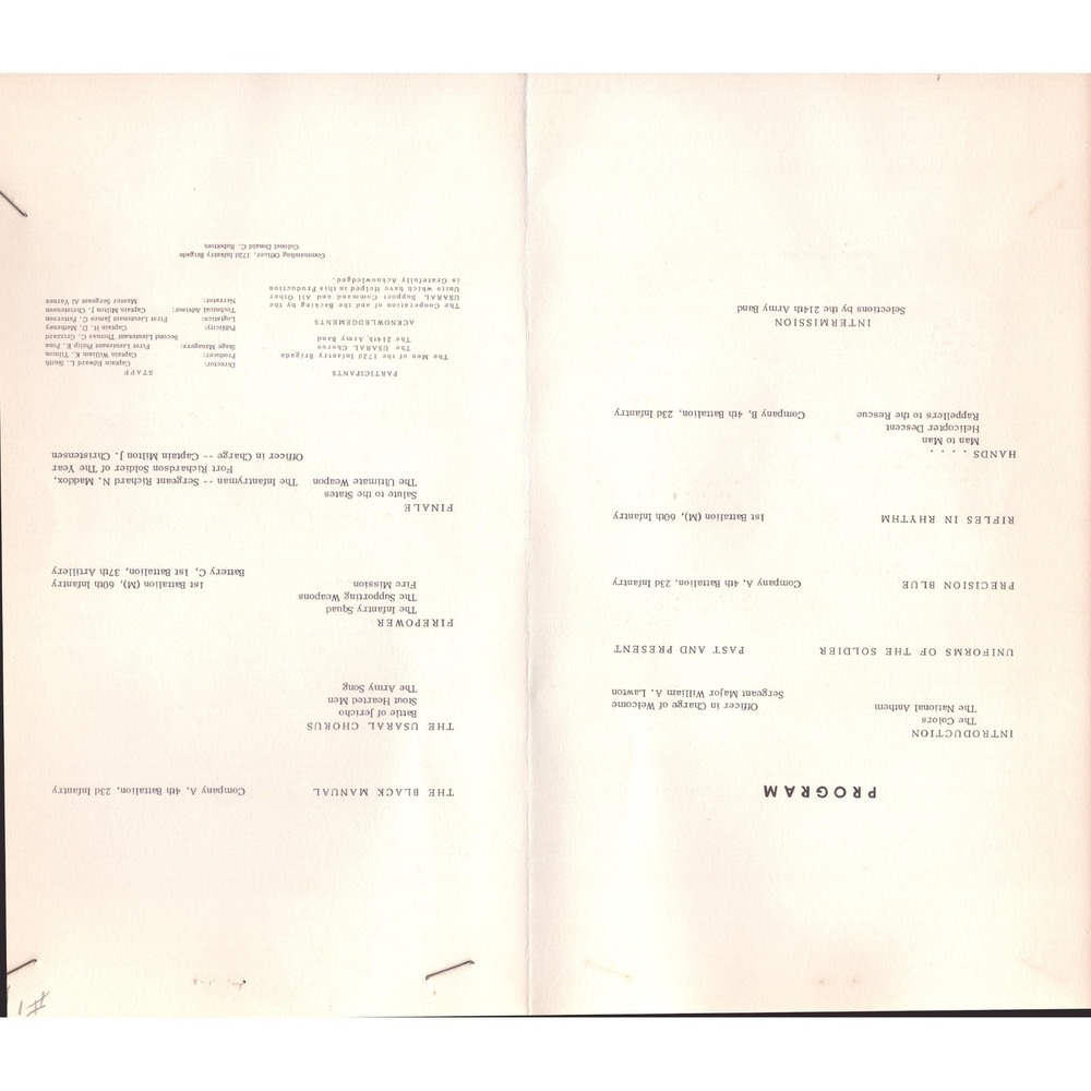 Vintage 172nd Infantry Brigade Mechanized US Army in Alaska Program Pamphlet - Picture 3 of 3